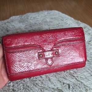 Loewe Women's Red Leather Wallet